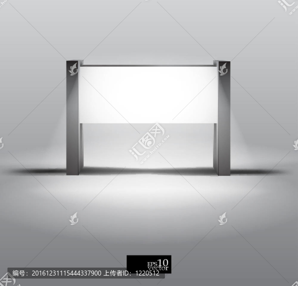 空白燈箱架