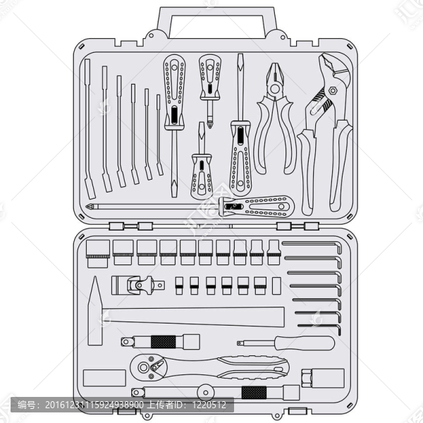 框中不同工具的向量集