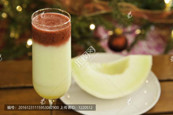Honeydew,Melon的水果冰沙