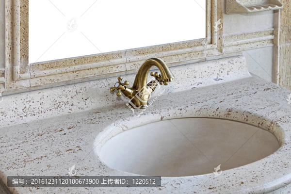 復(fù)古的大理石水槽
