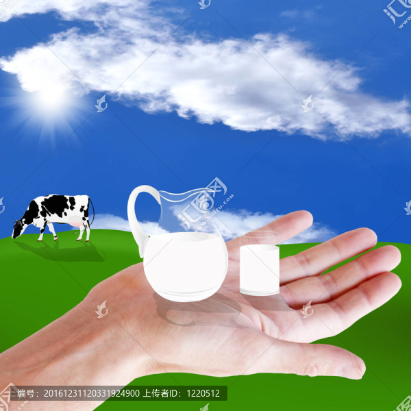 健康的乳制品。概念