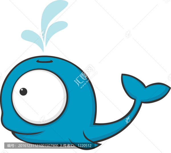 大眼睛的鯨魚