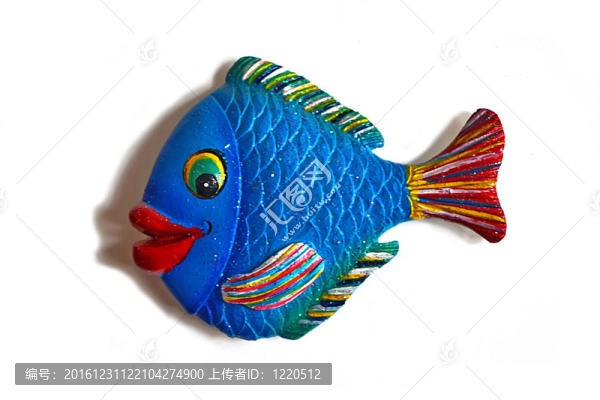 以魚的形式用于冰箱的磁鐵。