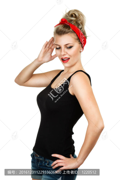 經(jīng)典引腳女人敬禮