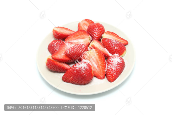 新鮮草莓盤
