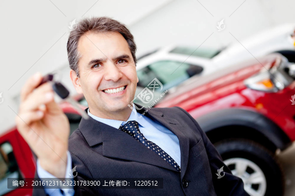 男人買車