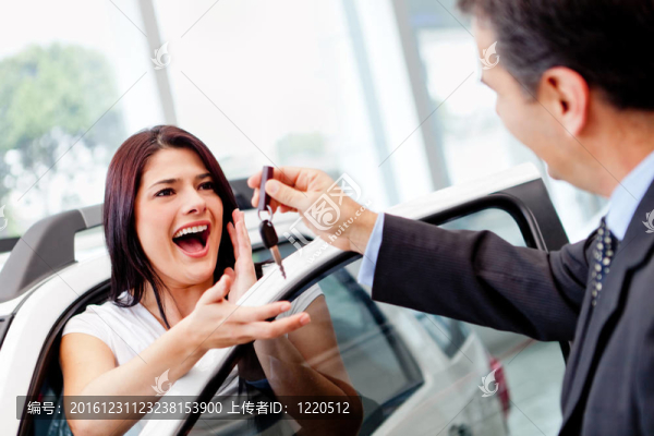 女人買車