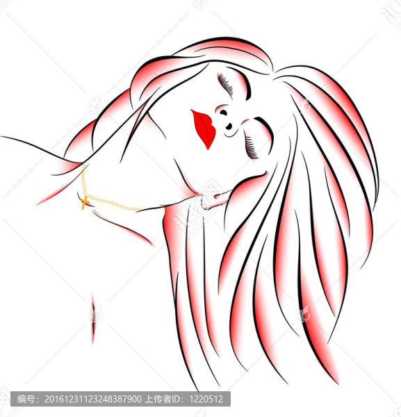 美麗性感女孩肖像