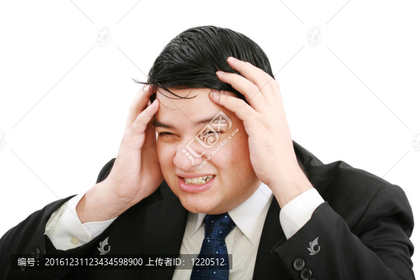 白色背景下的孤立人物肖像
