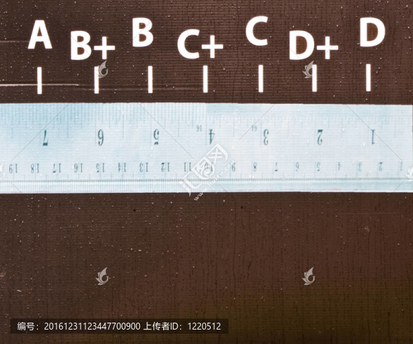 字母和尺子