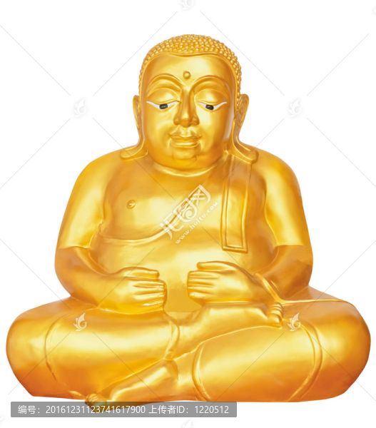Golden,Buddha的雕像