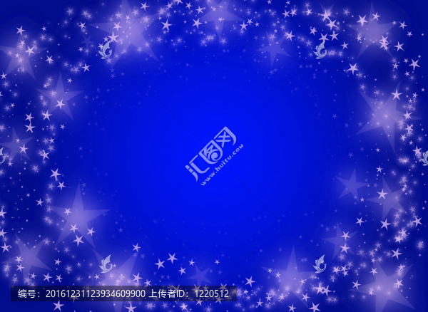藍(lán)色背景與星星