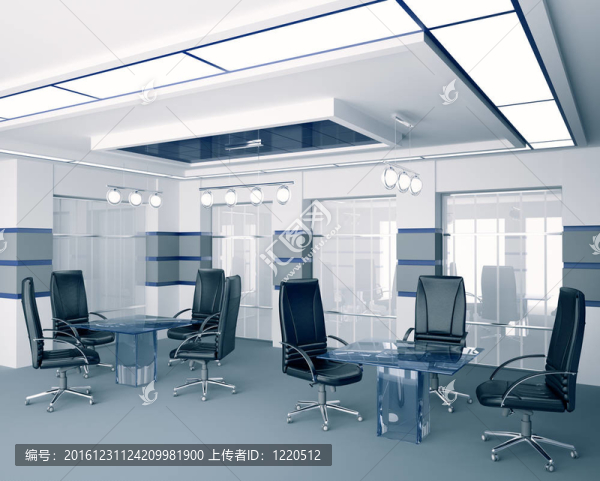 現(xiàn)代會(huì)議室的室內(nèi)3D