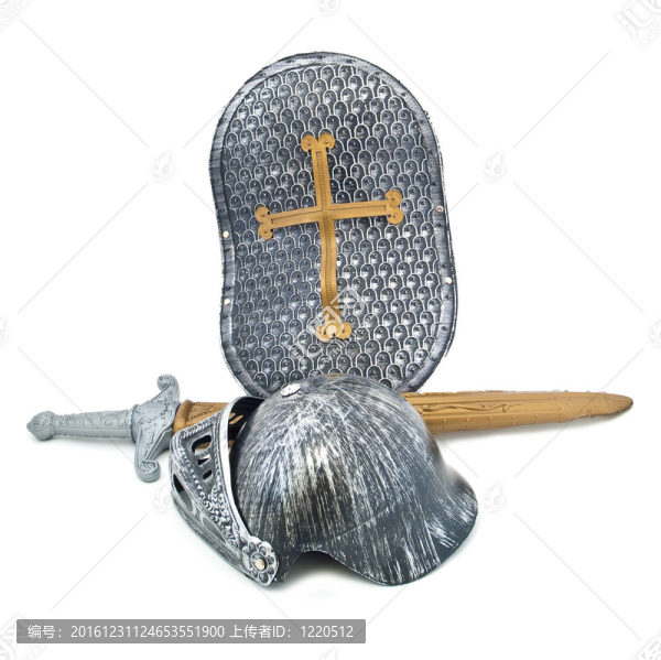 騎士玩具盔甲：板；劍；頭盔