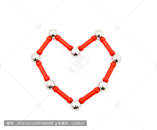 紅色的心建造的設(shè)置