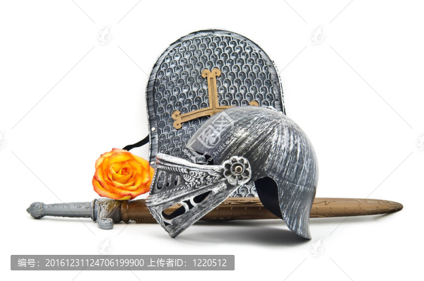 騎士玩具盔甲：板；劍；頭盔