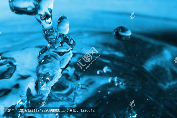 藍水的紋理