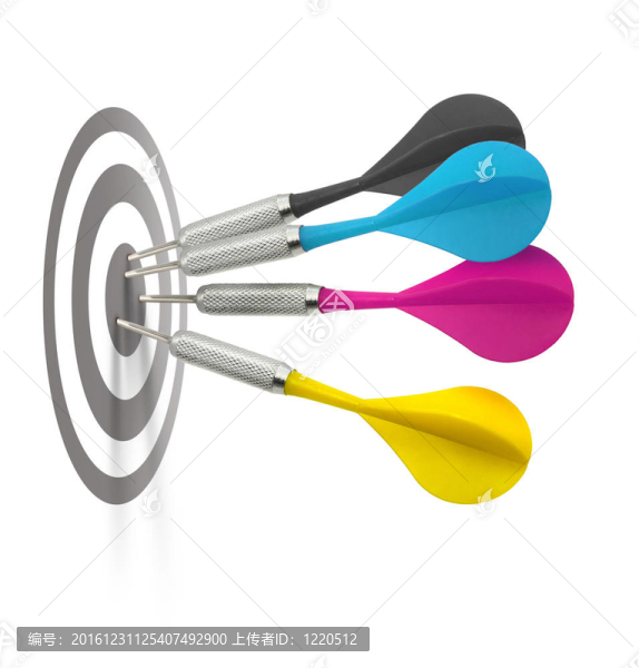 CMYK飛鏢靶-匯圖網(wǎng) www.fosd68.com CMYK飛鏢靶