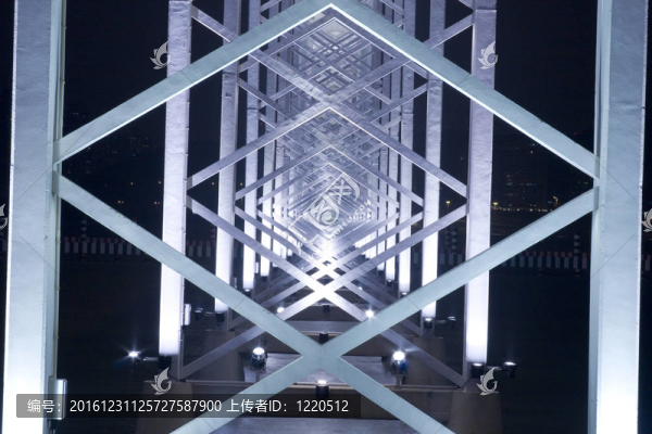 這是澳門的一座金屬橋
