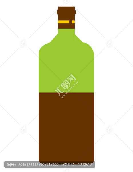 半滿酒瓶