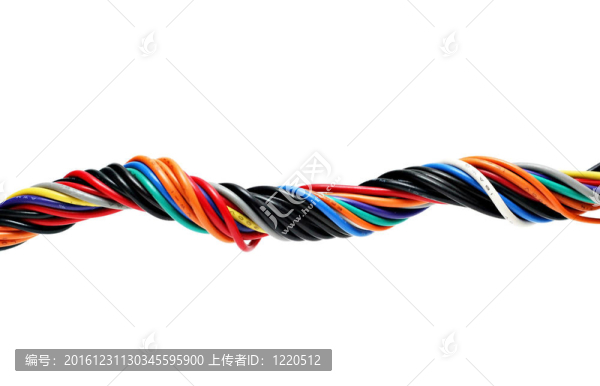 五彩線白色隔離