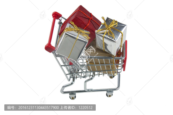 裝滿禮物的手推車