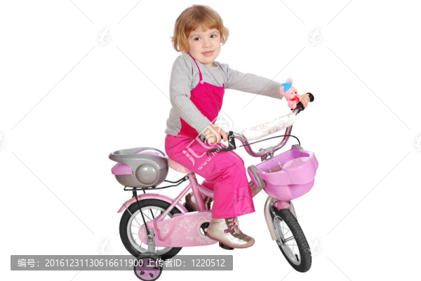 帶自行車的小女孩