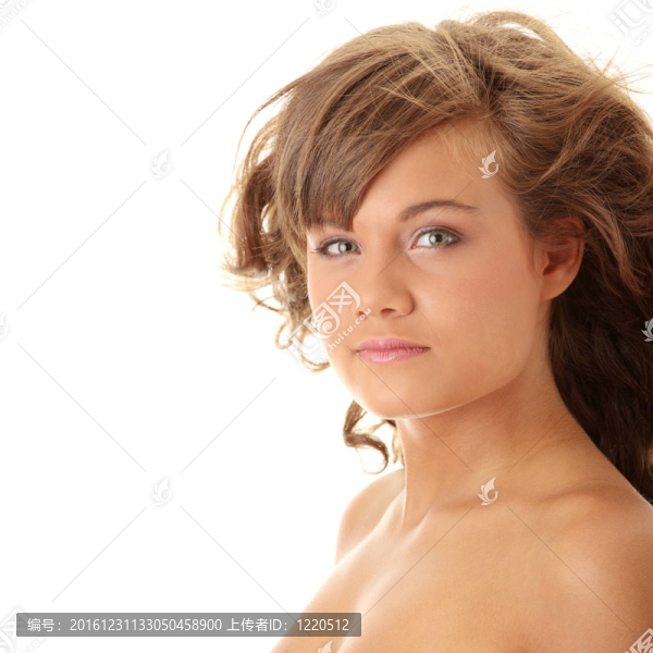 特寫；一個美麗女人的畫像
