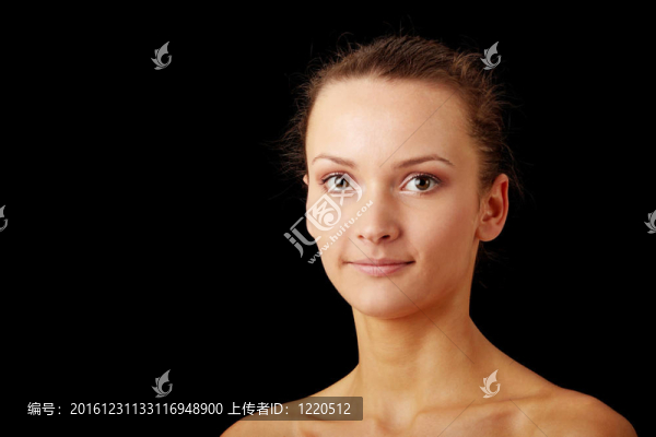 特寫；一個美麗女人的畫像