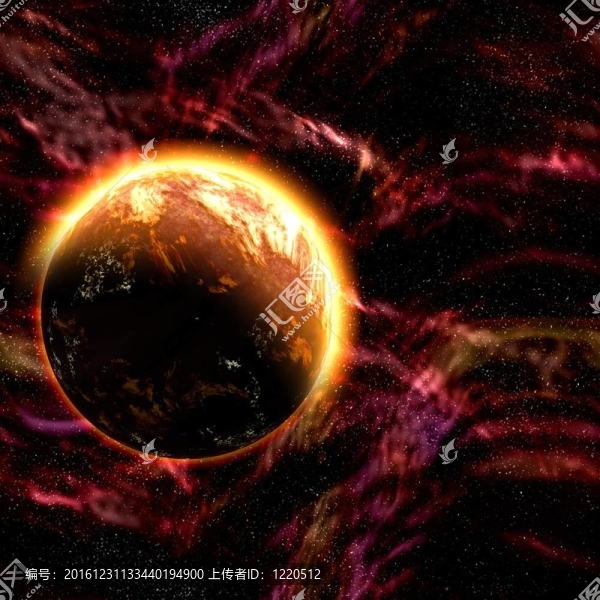 宇宙空間的星球