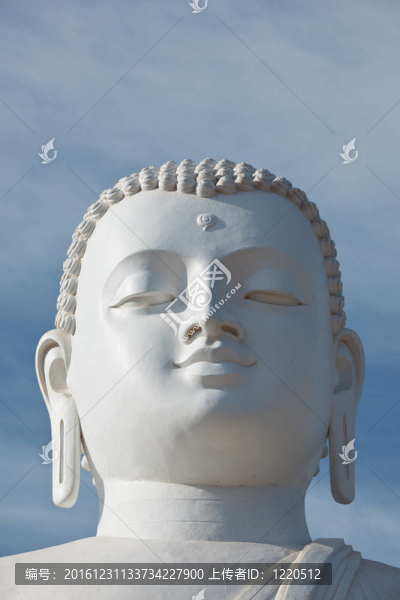 坐觀音形象的臉