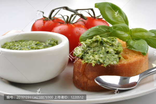 面包作為一種自制的新鮮香草點心