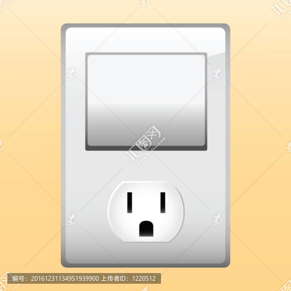 電源插座和電燈開關(guān)。