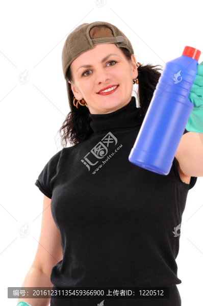 帶紅藍瓶的女人