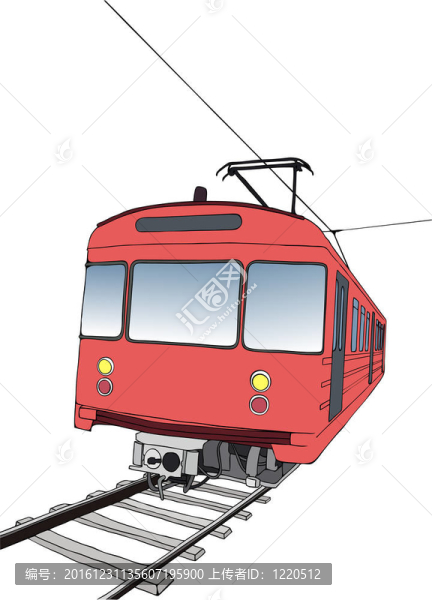 紅色地鐵或地鐵列車