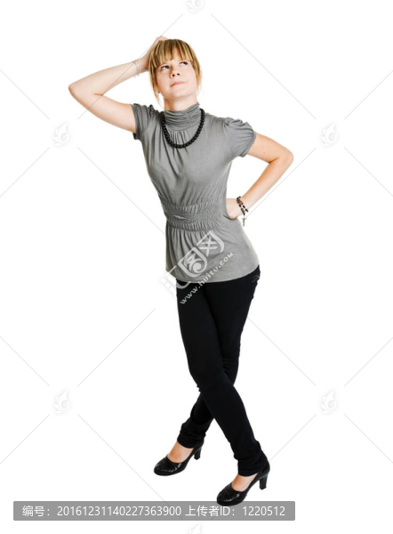 白人背景的年輕女子
