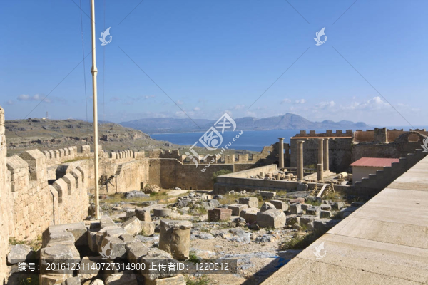 林多斯衛(wèi)城古代羅德島；希臘