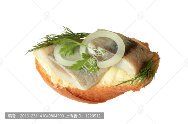 用鯡魚三明治