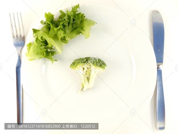 盤子上的西蘭花