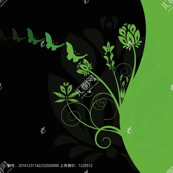 五顏六色的花卉背景