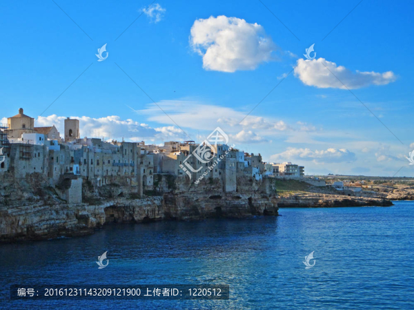 亞諾的景觀。Apulia。