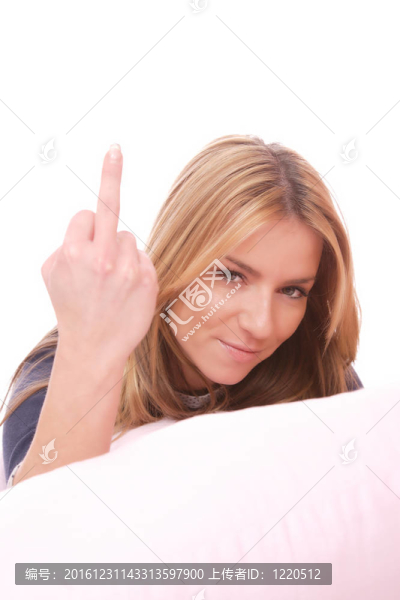 床上美女