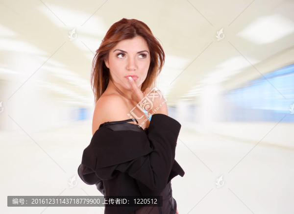 一個年輕迷人的商業(yè)女性肖像