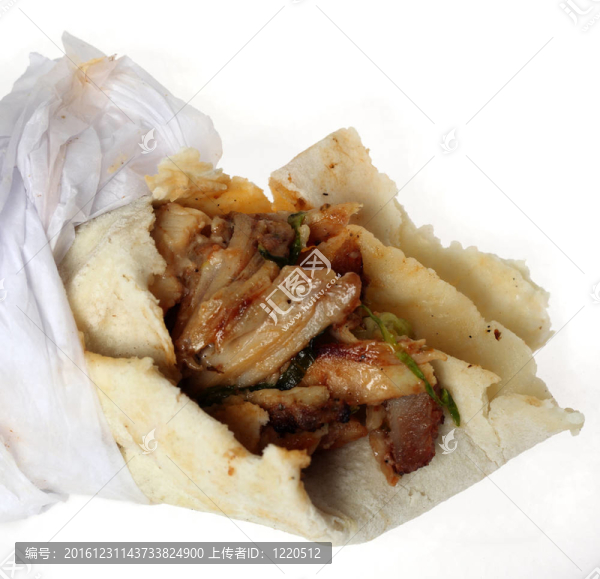 阿拉伯中東烤肉卷特寫