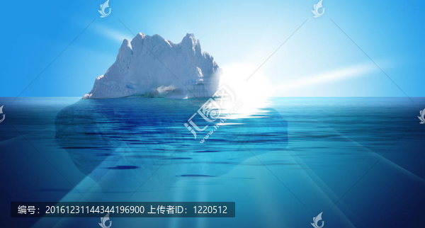 在水下