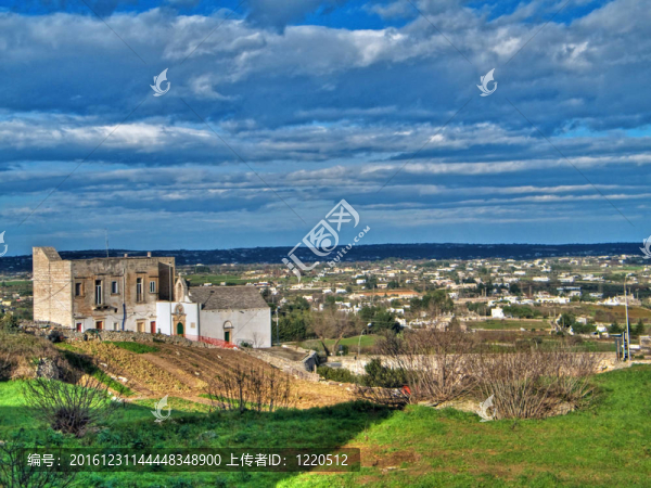 Martina,Franca山水觀。Apulia。