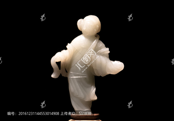 明代青玉仕女