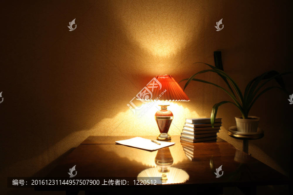 燈和書籍