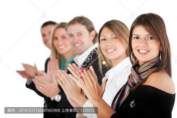 業(yè)務(wù)組鼓掌