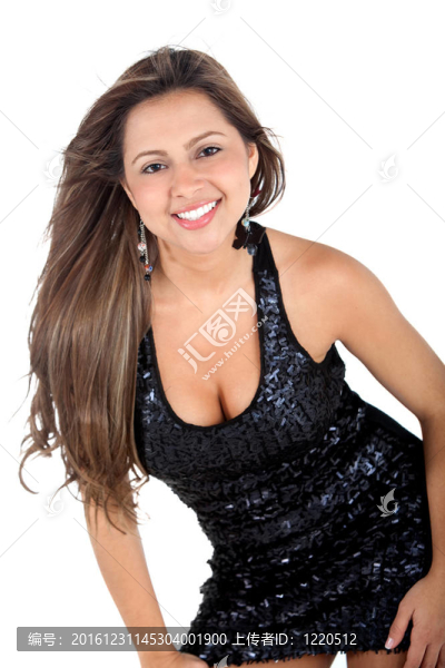 穿雞尾酒禮服的女人